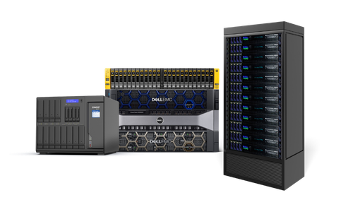 Enterprise servers and storage systems designed for data management, virtualization, backup, scalability, and business-critical workloads.