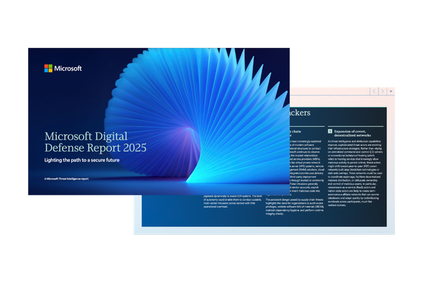 Microsoft Digital Defense Report 2025 featuring cybersecurity trends, threat intelligence, and emerging digital security risks