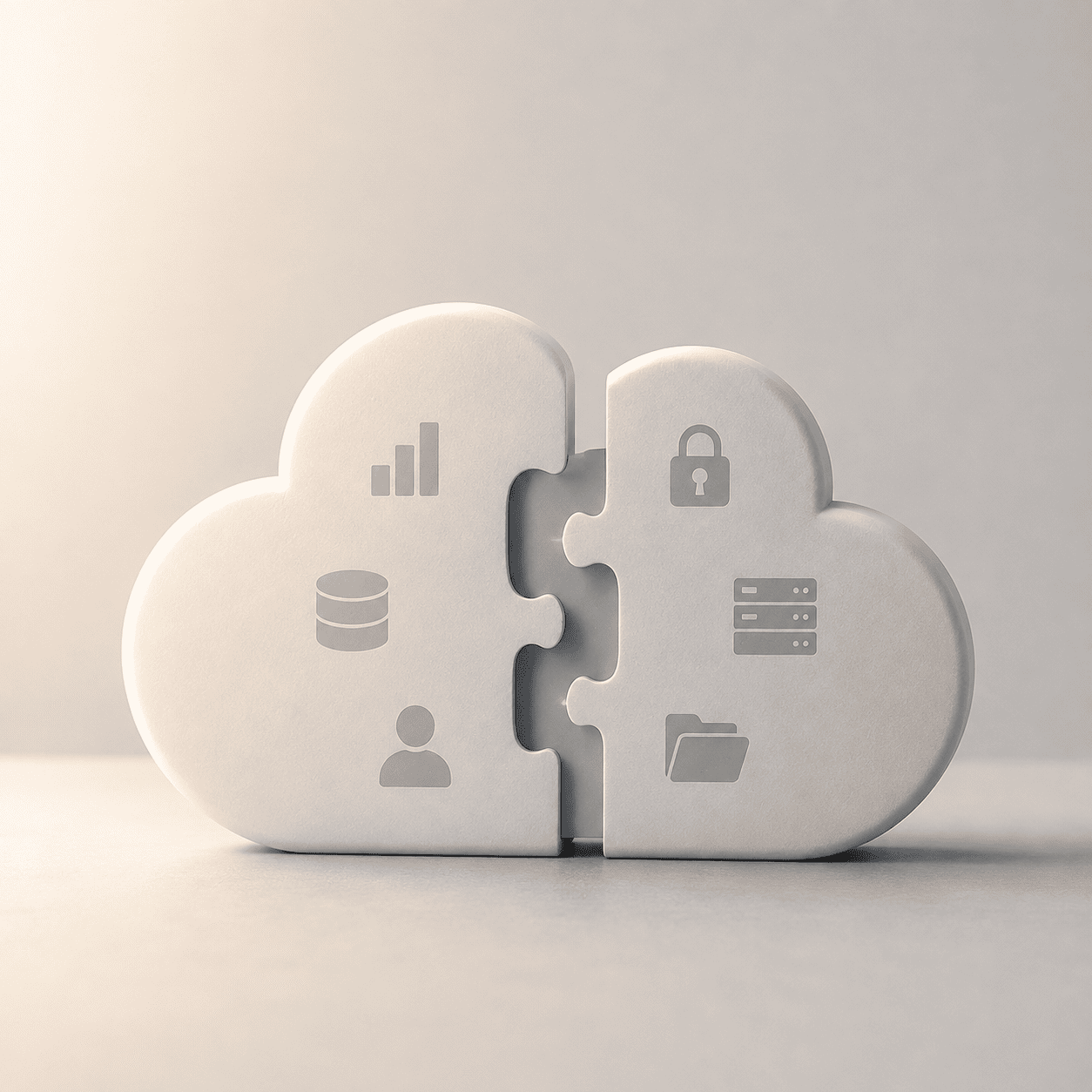 Split cloud icon representing cloud security visibility across data and access